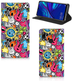 B2Ctelecom Huawei P Smart (2019) Uniek Standcase Hoesje Punk Rock