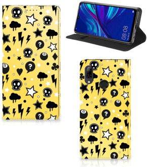 B2Ctelecom Huawei P Smart (2019) Uniek Standcase Hoesje Punk Yellow