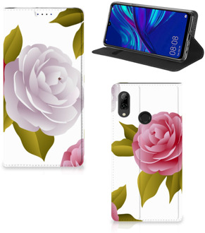 B2Ctelecom Huawei P Smart (2019) Uniek Standcase Hoesje Roses