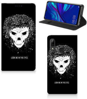 B2Ctelecom Huawei P Smart (2019) Uniek Standcase Hoesje Skull Hair