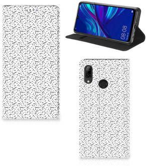 B2Ctelecom Huawei P Smart (2019) Uniek Standcase Hoesje Stripes Dots