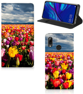 B2Ctelecom Huawei P Smart (2019) Uniek Standcase Hoesje Tulpen