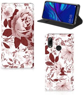 B2Ctelecom Huawei P Smart (2019) Uniek Standcase Hoesje Watercolor Flowers