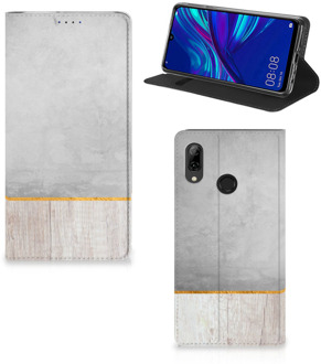 B2Ctelecom Huawei P Smart (2019) Uniek Standcase Hoesje Wood Concrete