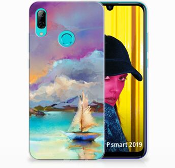 B2Ctelecom Huawei P Smart 2019 Uniek TPU Hoesje Boat