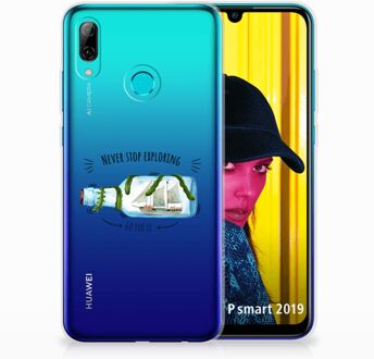 B2Ctelecom Huawei P Smart 2019 Uniek TPU Hoesje Boho Bottle