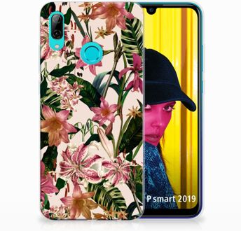 B2Ctelecom Huawei P Smart 2019 Uniek TPU Hoesje Flowers