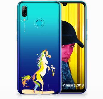 B2Ctelecom Huawei P Smart 2019 Uniek TPU Hoesje Horse Color