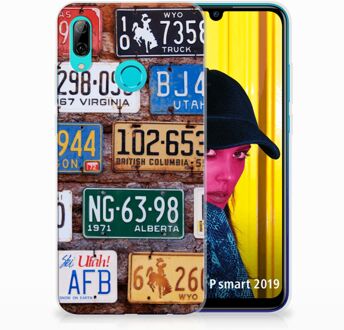 B2Ctelecom Huawei P Smart 2019 Uniek TPU Hoesje Kentekenplaten