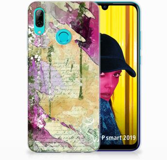 B2Ctelecom Huawei P Smart 2019 Uniek TPU Hoesje Letter Painting