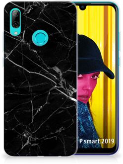 B2Ctelecom Huawei P Smart 2019 Uniek TPU Hoesje Marmer Zwart