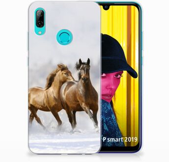 B2Ctelecom Huawei P Smart 2019 Uniek TPU Hoesje Paarden