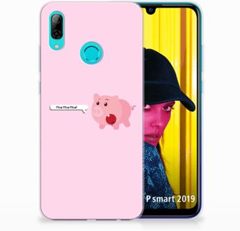 B2Ctelecom Huawei P Smart 2019 Uniek TPU Hoesje Pig Mud