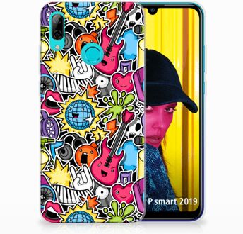 B2Ctelecom Huawei P Smart 2019 Uniek TPU Hoesje Punk Rock