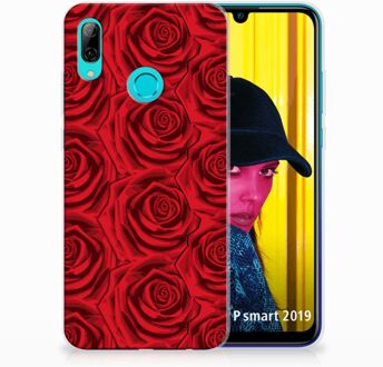 B2Ctelecom Huawei P Smart 2019 Uniek TPU Hoesje Red Roses