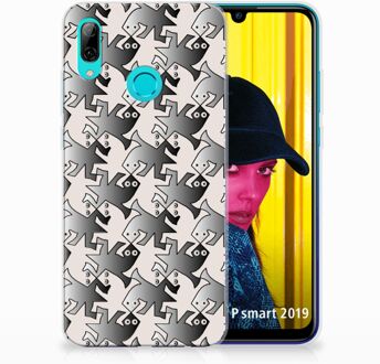 B2Ctelecom Huawei P Smart 2019 Uniek TPU Hoesje Salamander Grey