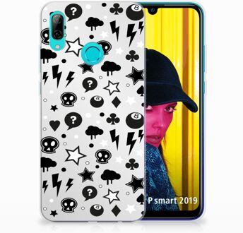 B2Ctelecom Huawei P Smart 2019 Uniek TPU Hoesje Silver Punk