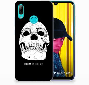 B2Ctelecom Huawei P Smart 2019 Uniek TPU Hoesje Skull Eyes