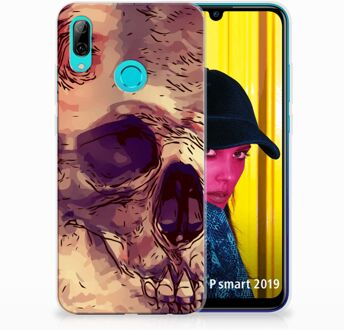 B2Ctelecom Huawei P Smart 2019 Uniek TPU Hoesje Skullhead