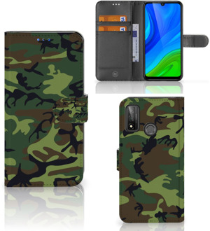 B2Ctelecom Huawei P Smart 2020 Portemonnee hoesje Army Dark