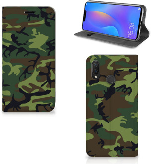 B2Ctelecom Huawei P Smart Plus Standcase Hoesje Design Army Dark