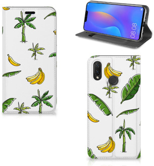 B2Ctelecom Huawei P Smart Plus Standcase Hoesje Design Banana Tree