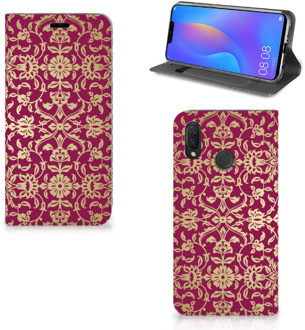 B2Ctelecom Huawei P Smart Plus Standcase Hoesje Design Barok Pink