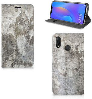 B2Ctelecom Huawei P Smart Plus Standcase Hoesje Design Beton