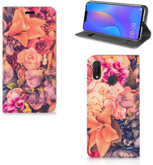 B2Ctelecom Huawei P Smart Plus Standcase Hoesje Design Bosje Bloemen