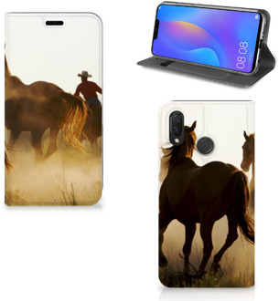 B2Ctelecom Huawei P Smart Plus Standcase Hoesje Design Cowboy