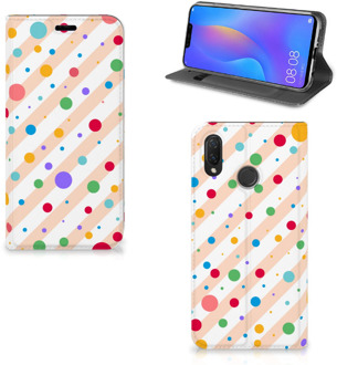 B2Ctelecom Huawei P Smart Plus Standcase Hoesje Design Dots