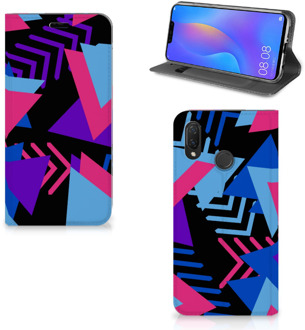 B2Ctelecom Huawei P Smart Plus Standcase Hoesje Design Funky Triangle