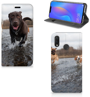 B2Ctelecom Huawei P Smart Plus Standcase Hoesje Design Honden