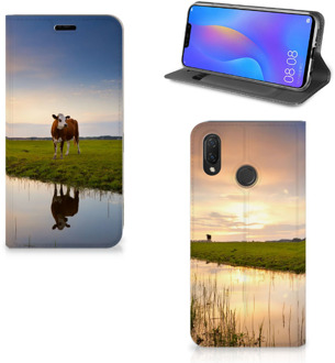 B2Ctelecom Huawei P Smart Plus Standcase Hoesje Design Koe