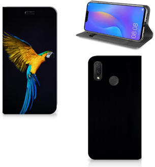 B2Ctelecom Huawei P Smart Plus Standcase Hoesje Design Papegaai