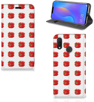 B2Ctelecom Huawei P Smart Plus Standcase Hoesje Design Paprika Red