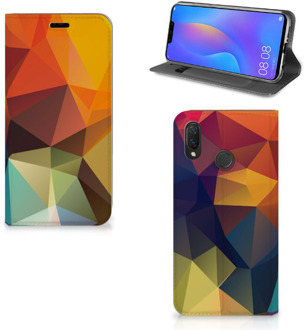 B2Ctelecom Huawei P Smart Plus Standcase Hoesje Design Polygon Color