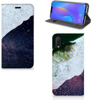 B2Ctelecom Huawei P Smart Plus Standcase Hoesje Design Sea in Space