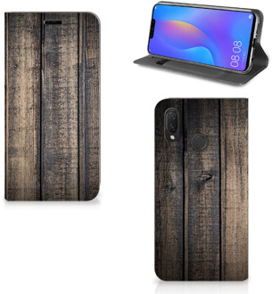 B2Ctelecom Huawei P Smart Plus Standcase Hoesje Design Steigerhout