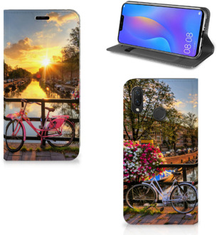 B2Ctelecom Huawei P Smart Plus Uniek Standcase Hoesje Amsterdamse Grachten