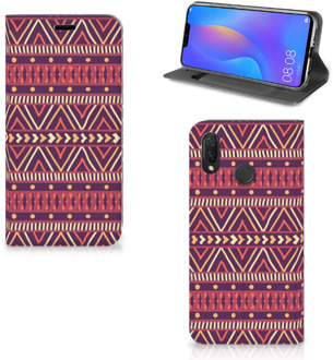 B2Ctelecom Huawei P Smart Plus Uniek Standcase Hoesje Aztec Purple