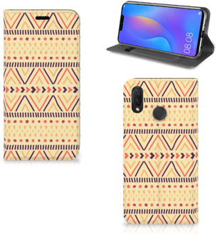 B2Ctelecom Huawei P Smart Plus Uniek Standcase Hoesje Aztec Yellow