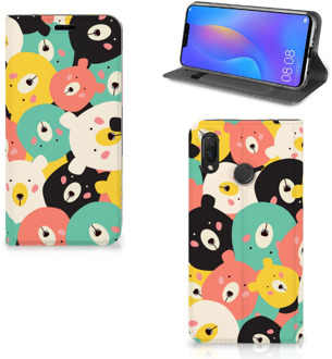 B2Ctelecom Huawei P Smart Plus Uniek Standcase Hoesje Bears