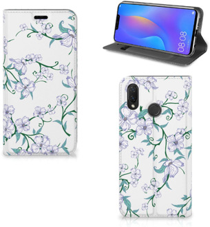 B2Ctelecom Huawei P Smart Plus Uniek Standcase Hoesje Blossom White