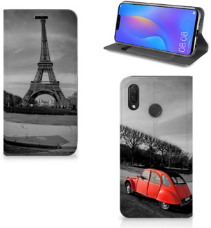 B2Ctelecom Huawei P Smart Plus Uniek Standcase Hoesje Eiffeltoren