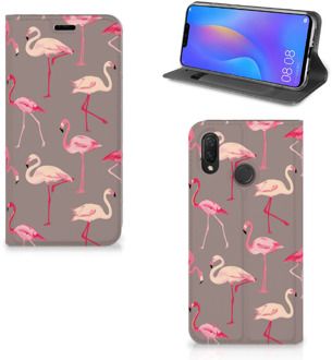 B2Ctelecom Huawei P Smart Plus Uniek Standcase Hoesje Flamingo