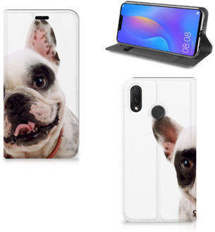 B2Ctelecom Huawei P Smart Plus Uniek Standcase Hoesje Franse Bulldog