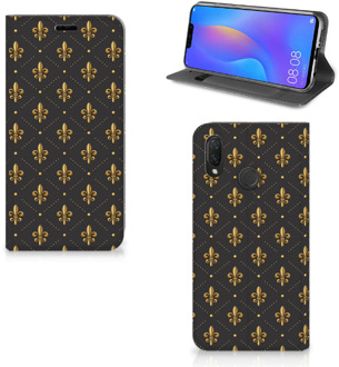 B2Ctelecom Huawei P Smart Plus Uniek Standcase Hoesje Franse Lelie