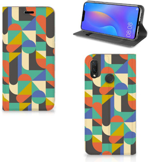 B2Ctelecom Huawei P Smart Plus Uniek Standcase Hoesje Funky Retro