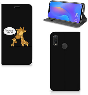 B2Ctelecom Huawei P Smart Plus Uniek Standcase Hoesje Giraffe